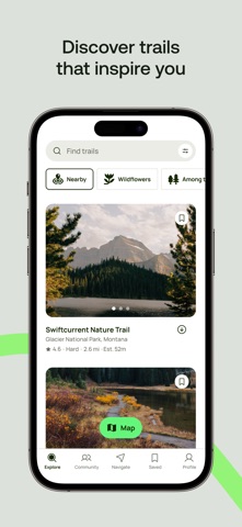 AllTrails: Hike, Bike & Run App Store screenshot