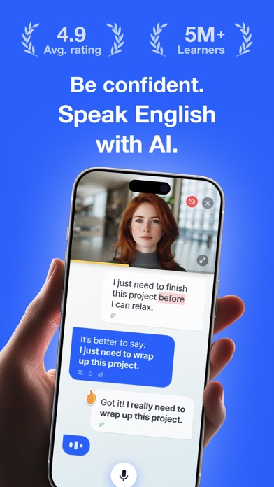 Speak English with Loora AI App Store screenshot