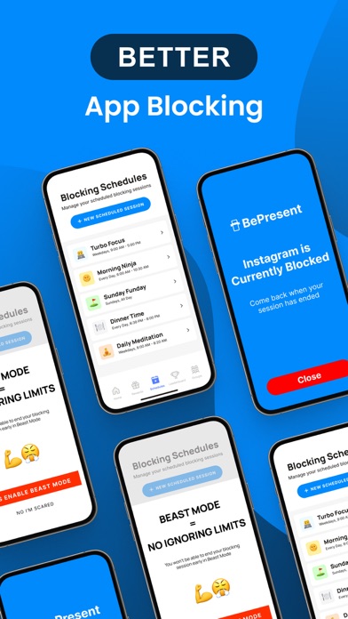 BePresent: Screen Time Control App Store screenshot