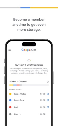 Google One App Store screenshot