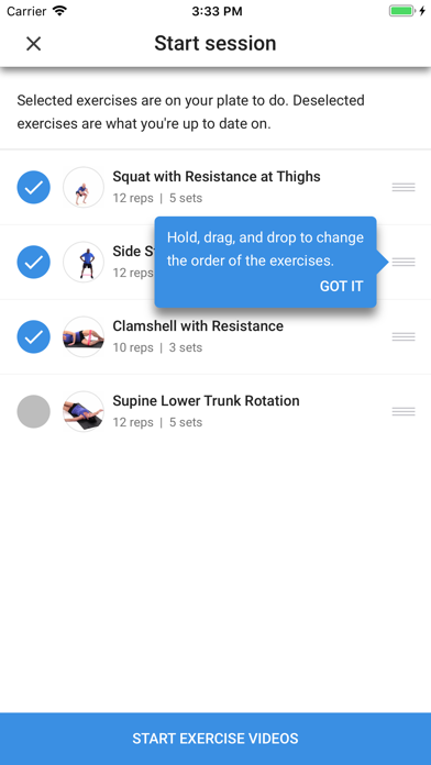 Medbridge GO for Patients App Store screenshot