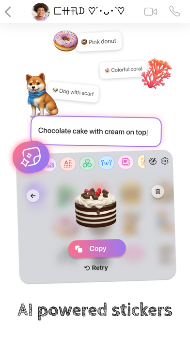 Fonts - AI Stickers App Store screenshot