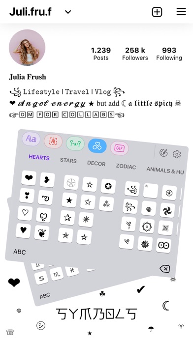 Fonts - AI Stickers App Store screenshot