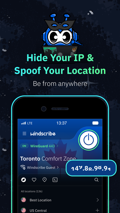 VPN Windscribe: Fast & Secure App Store screenshot