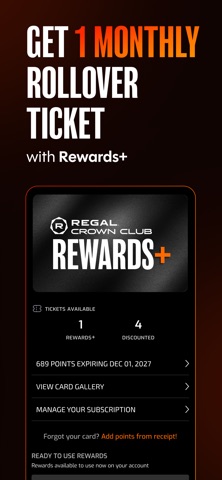 Regal: Movie Tickets Made Easy App Store screenshot