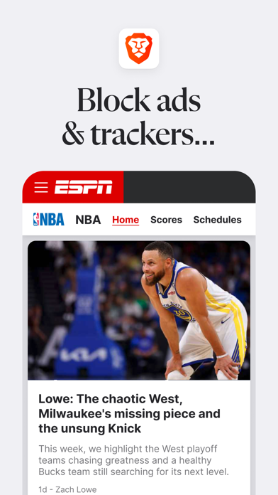 Brave Browser & Search Engine App Store screenshot