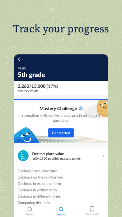 Khan Academy App Store screenshot