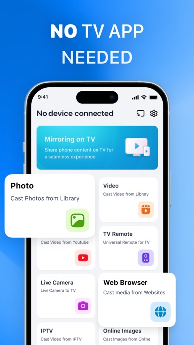 Screen Mirroring - TV Cast Air App Store screenshot