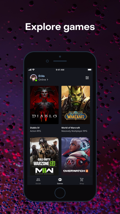 Battle.net App Store screenshot