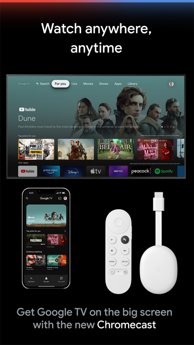 Google TV: Watch Movies & TV App Store screenshot
