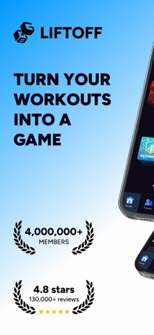 Liftoff - Ranked Gym Workouts App Store screenshot