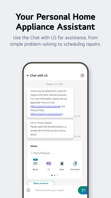 LG ThinQ App Store screenshot