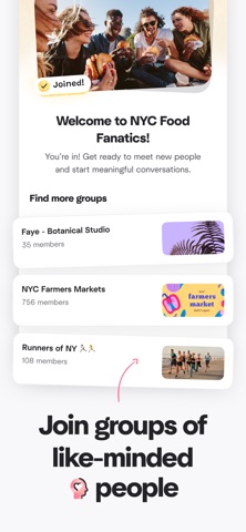 Meetup: Social Events & Groups App Store screenshot