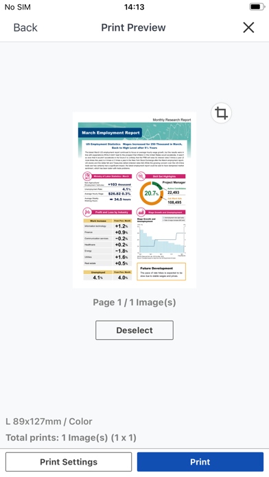 Canon PRINT App Store screenshot