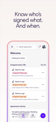 Docusign - Upload & Sign Docs App Store screenshot