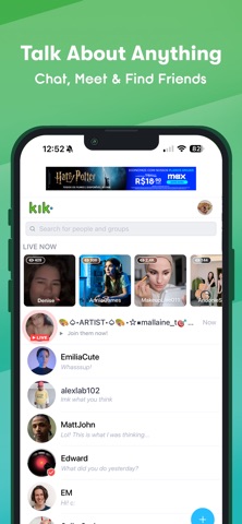 Kik Messaging & Chat App App Store screenshot