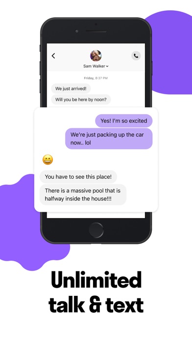 TextNow: Call + Text Unlimited App Store screenshot