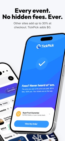 TickPick: No Fee Tickets App Store screenshot