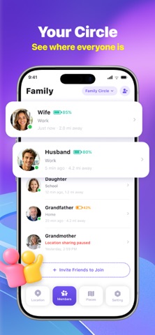 Locato: Family GPS Locator App Store screenshot
