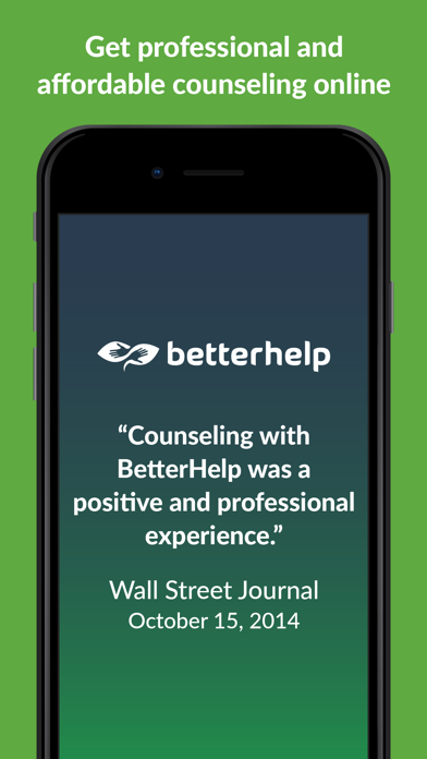 BetterHelp - Therapy App Store screenshot