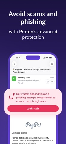 Proton Mail - Encrypted Email App Store screenshot