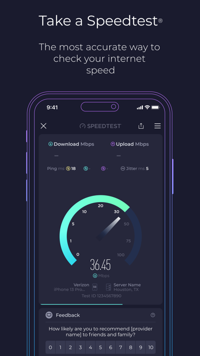 Speedtest by Ookla App Store screenshot