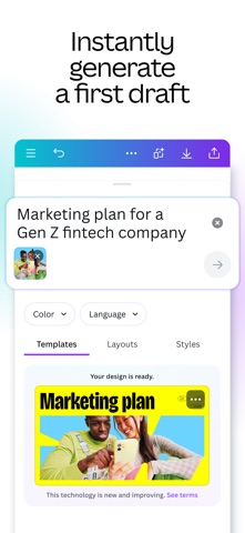 Canva AI Photo & Video Editor App Store screenshot